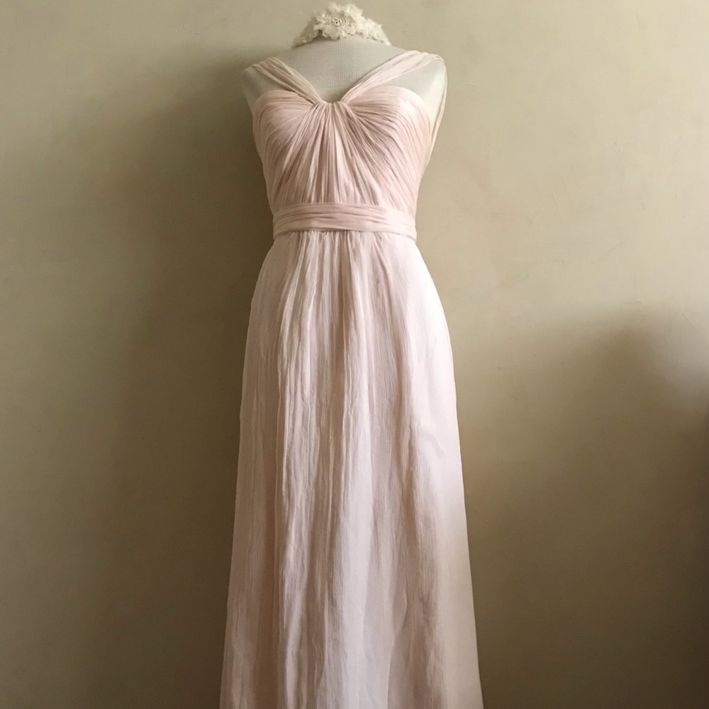 Angelic Grecian Style Silk Dress - Picture 9 of 13